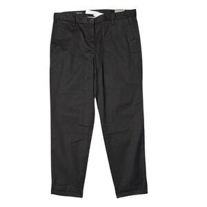 Talbots Relaxed Chino Pants Women's Size 10 Black Ankle Length‎ NWT